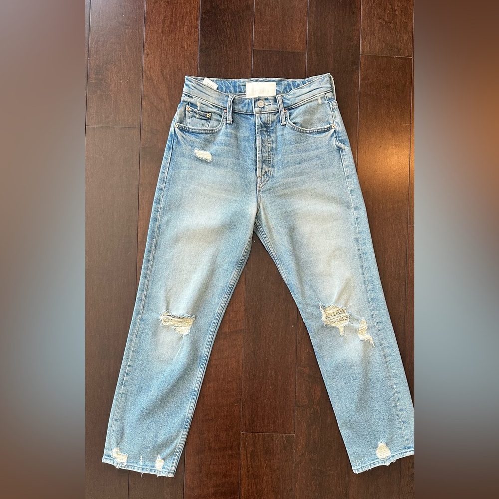 MOTHER Denim The Tomcat jeans in “The Confession” wash; Size 25